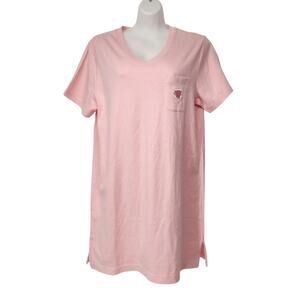 NWT Cabernet Sleepwear Pink Nightgown Sleepwear Embroidered Coffee Latte Women M